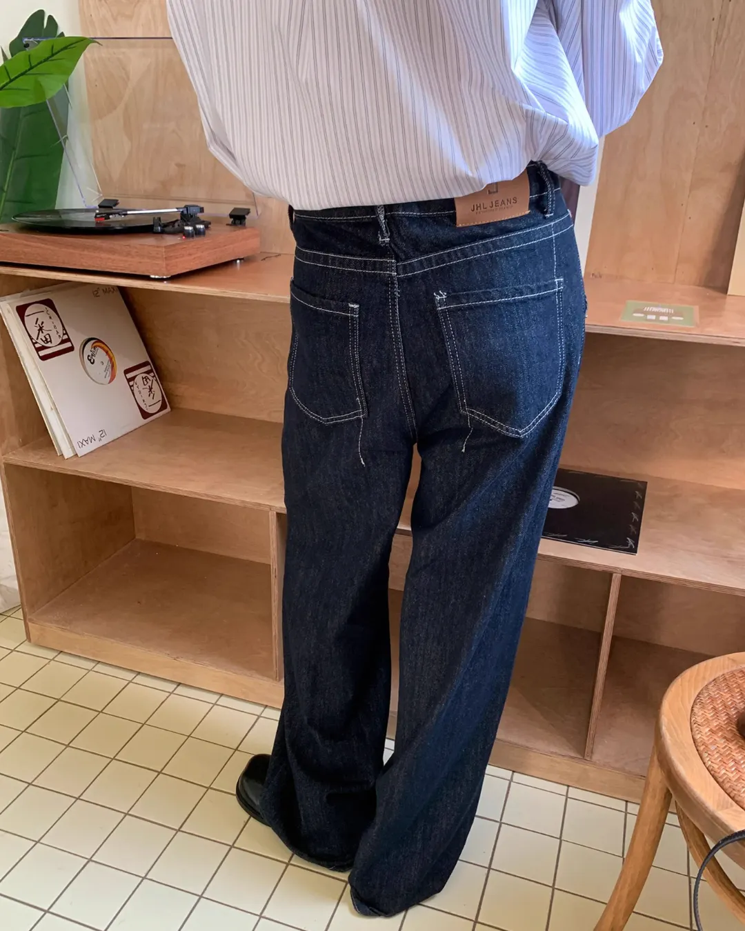 Wide Denim Casual Pants BKC0247