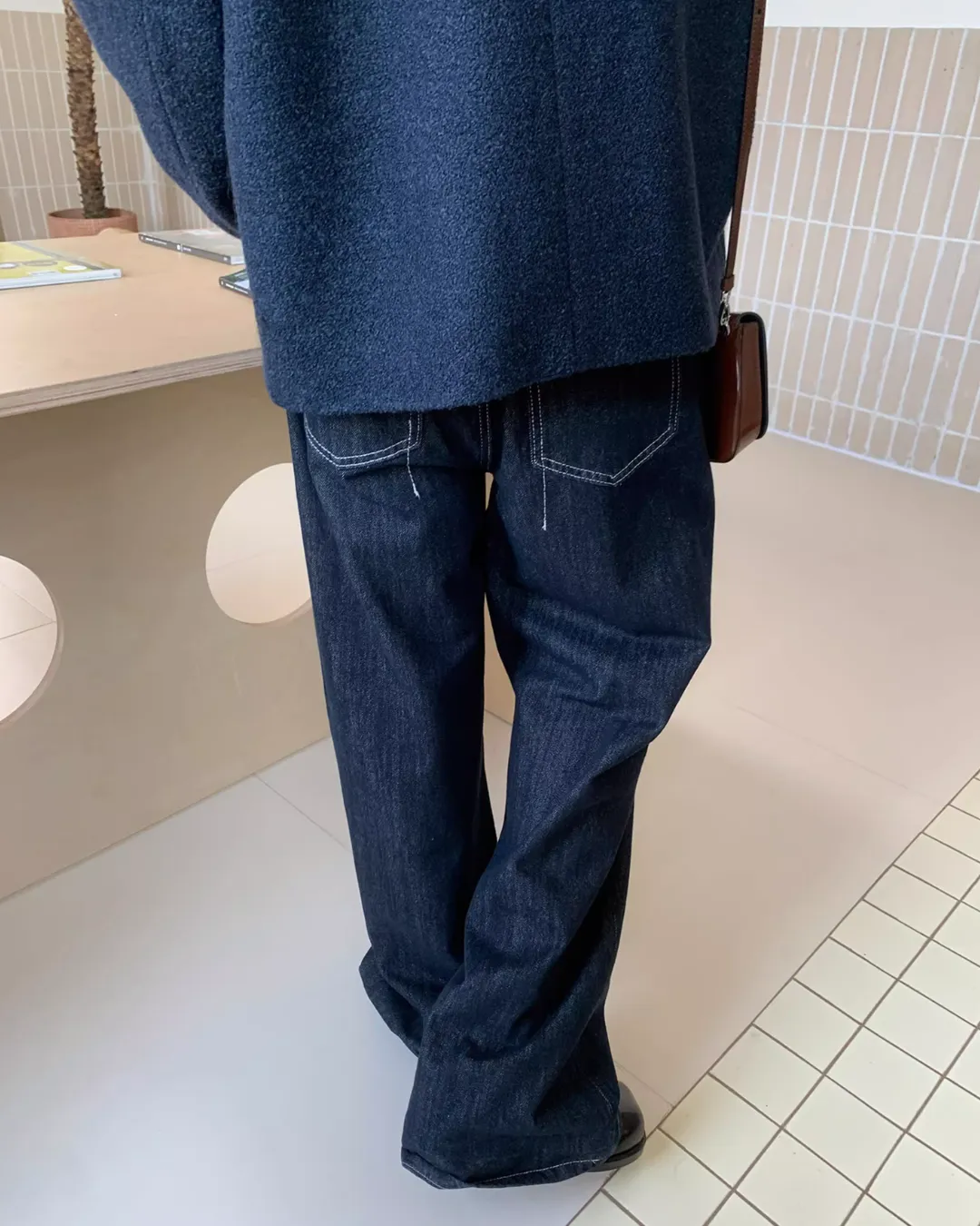 Wide Denim Casual Pants BKC0247