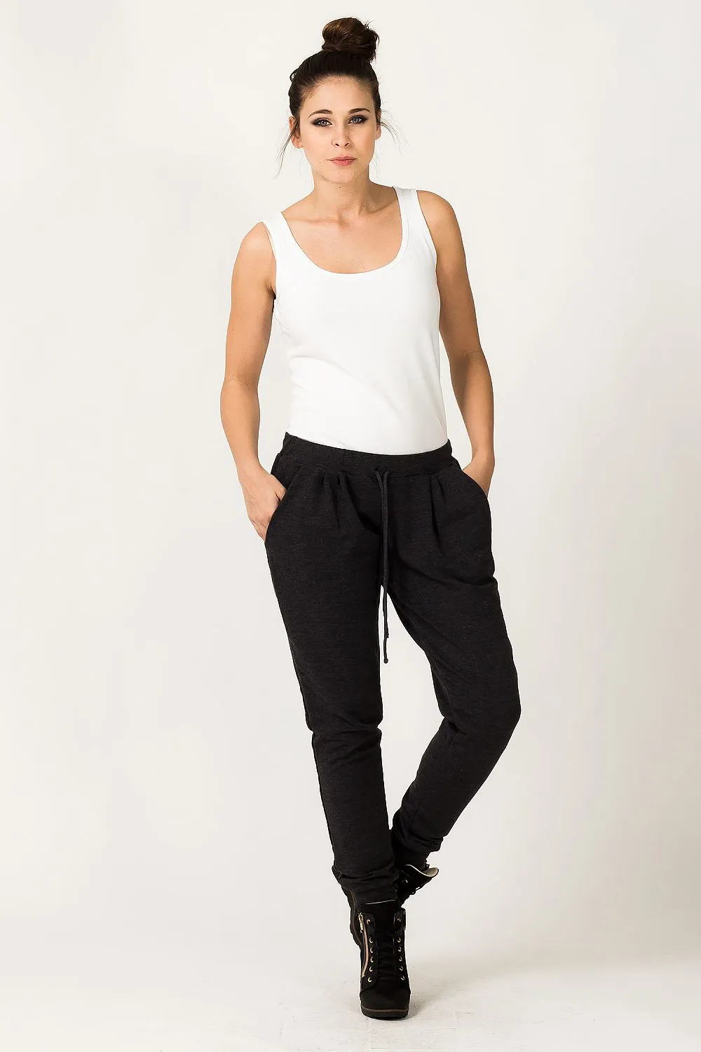 Wide Ribbed Sweatpants Luxe Fit