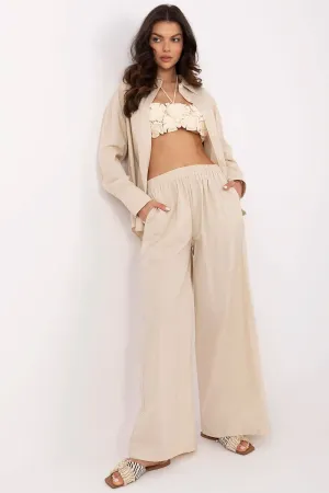 Women's long sleeves shirt and trousers set