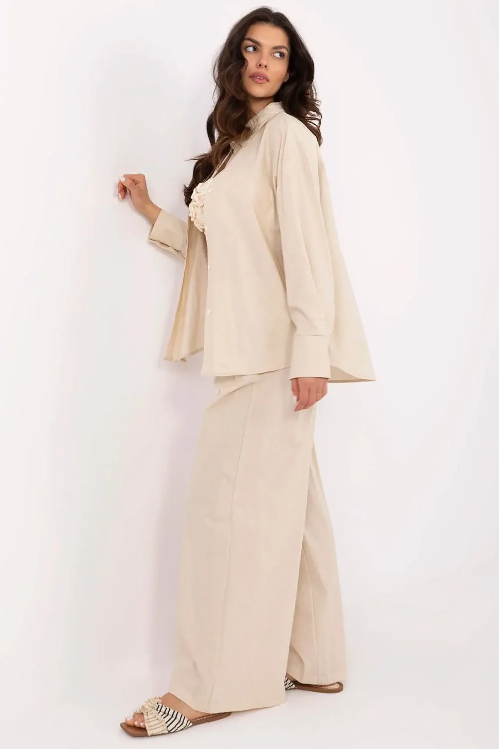 Women's long sleeves shirt and trousers set